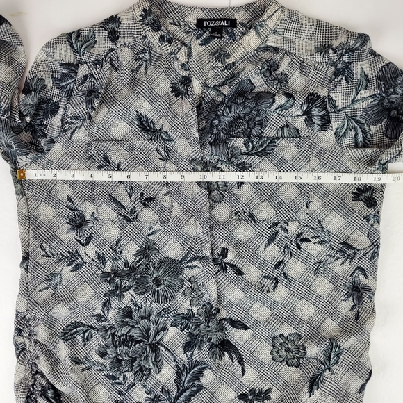 Roz & Ali side gathered rollup tunic S - Picture 8 of 10